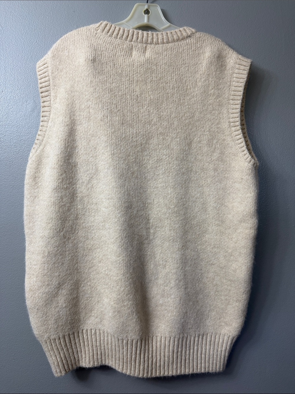 Maeve Cream Knit Floral Intarsia Crewneck Sweater Vest - Picture 6 of 8